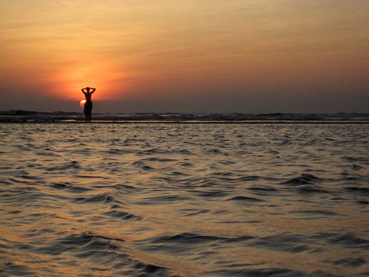 Sunset In The Sea - Goa, India